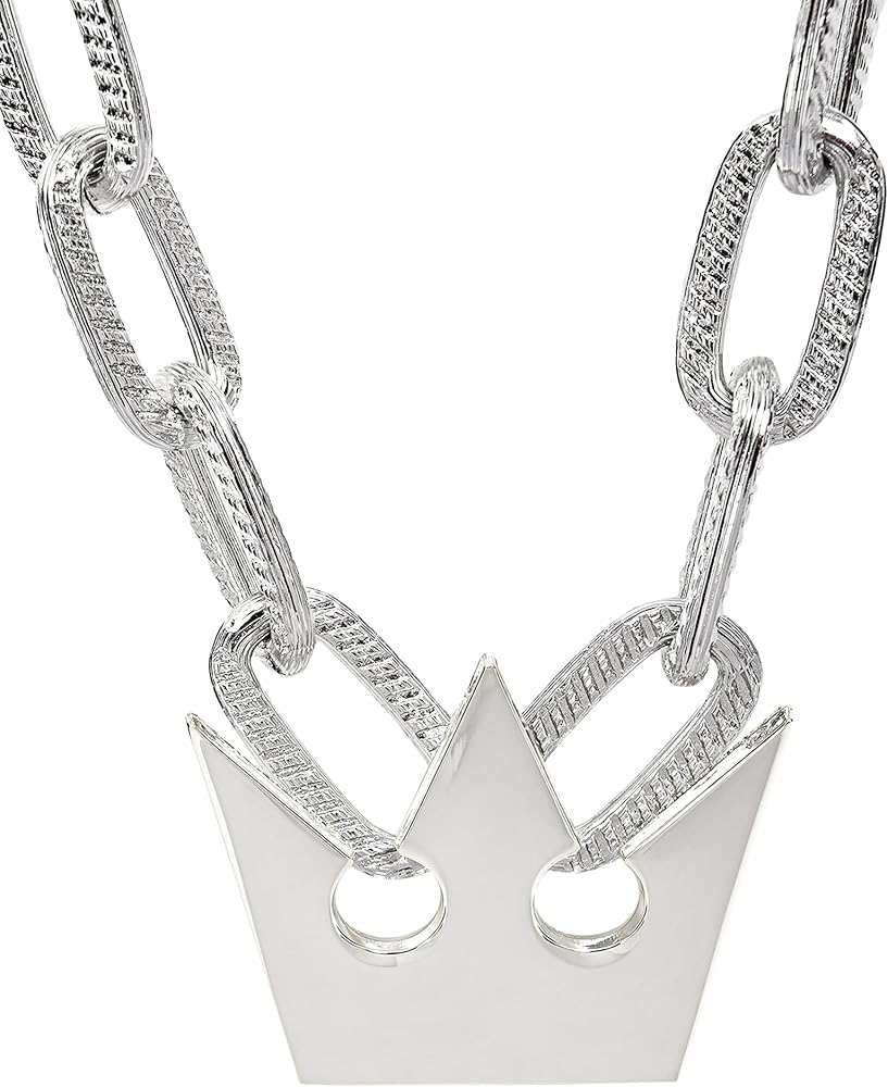 Amazon.com: DAZCOS Necklace with Thick Chain Crown Pendant for Amazon.com: DAZCOS Necklace with Thick Chain Crown Pendant for